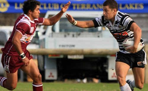 In-form Tweed Heads Seagulls centre James Wood (right) will line up against the classy Clinton Toopi of the Burleigh Bears this weekend. In-form Tweed Heads Seagulls centre James Wood (right) will line up against the classy Clinton Toopi of the Burleigh Bears this weekend.